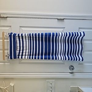 Athleta Foldover Striped Jersey Knit Maxi Skirt S